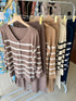Casual Cardigan With Wide Leg High Waist Loose Trouser